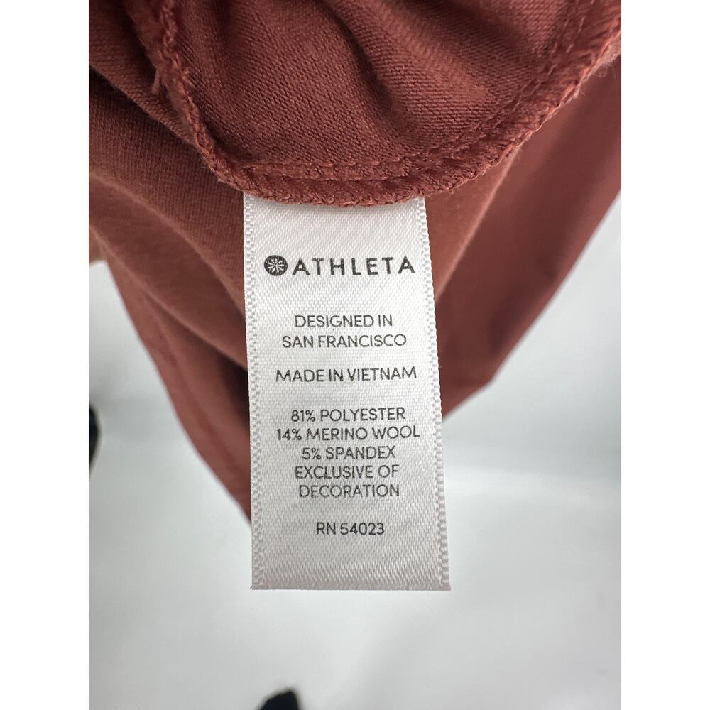 Athleta Industry Turtleneck Midi Dress in Havana Brown Size Large - Picture 7 of 8